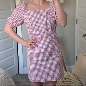 Loft Outlet Dress Floral Gingham